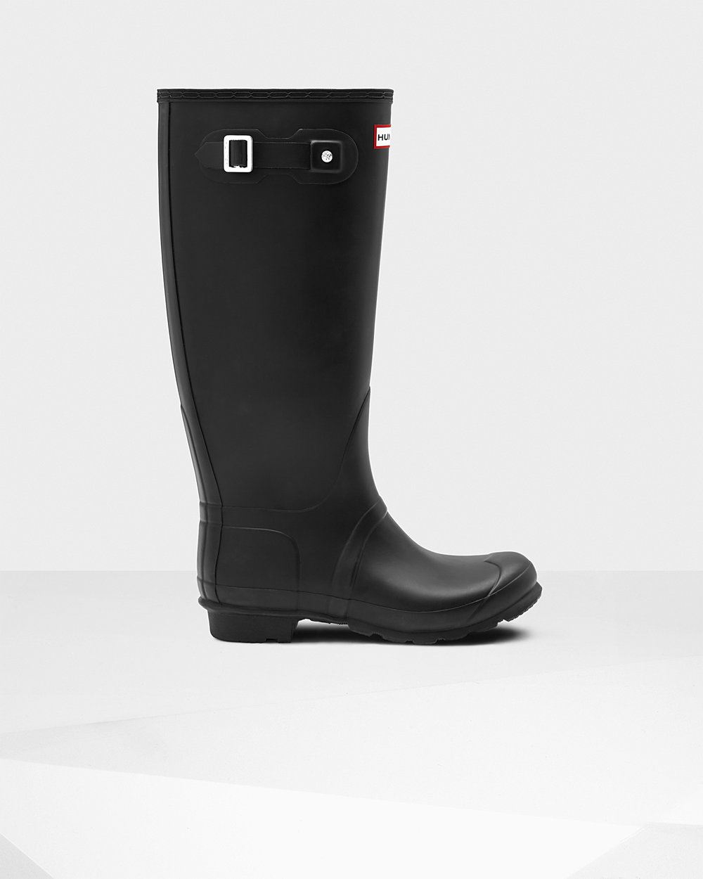 Women Hunter Original Tall Leg | Wide Fit Rain Boots Black | NZ-15846-PRQJ